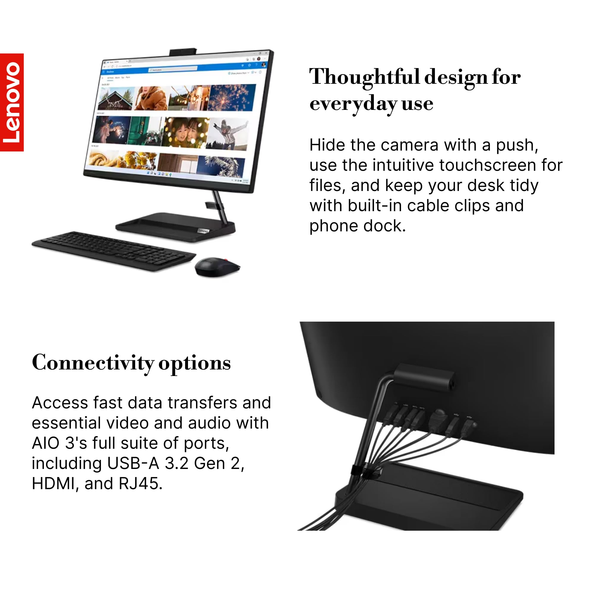 Amazon.com: Lenovo IdeaCentre 3 AIO Desktop - 27